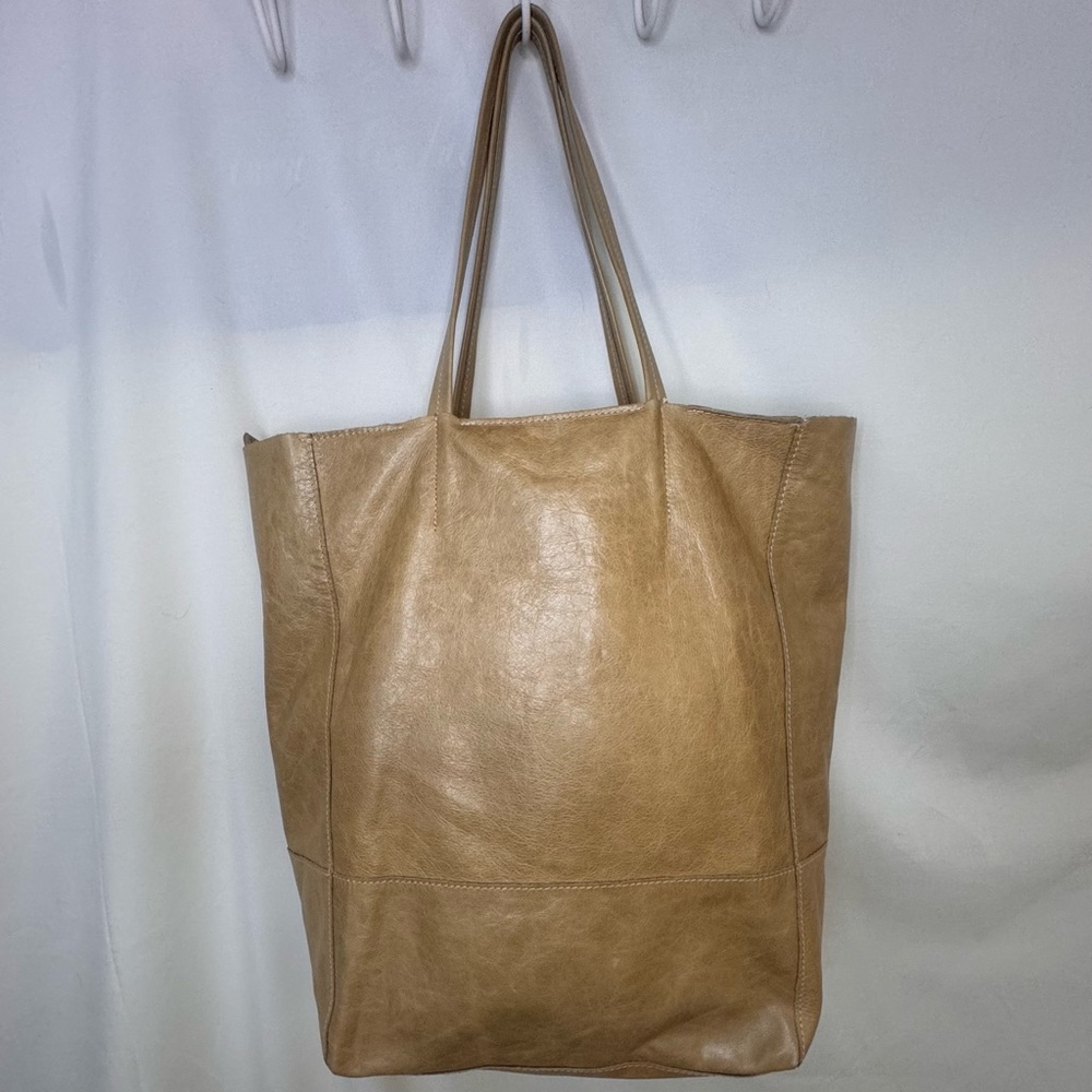 Tan Leather Giudit Hand Bag from Italty